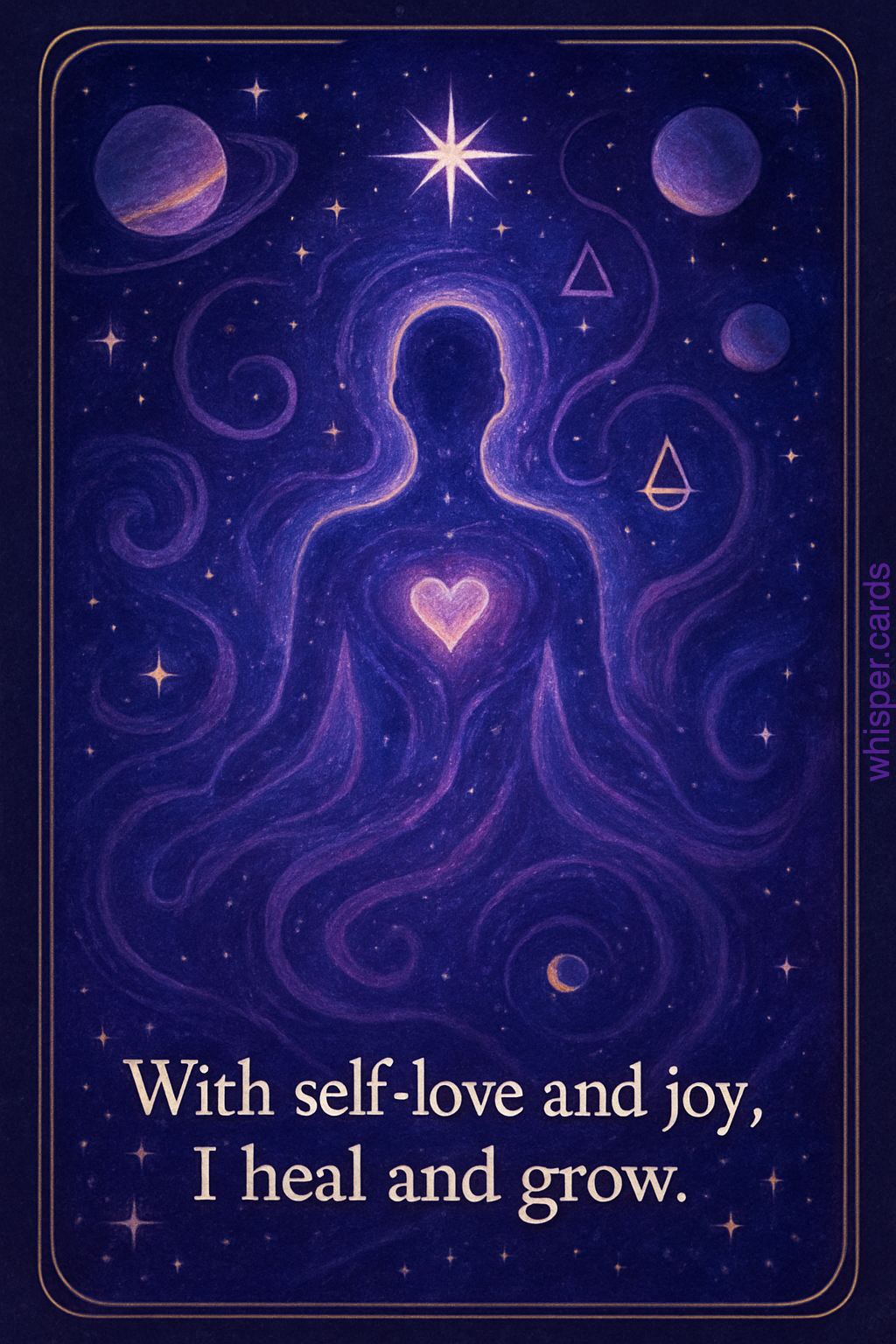 Cosmic affirmation card example